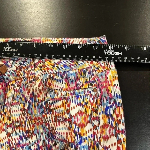 ❤️ 2/$11 Kardashian Kollection Multi Colored Skinny Ankle Jeans Pants Womens 6 - Picture 9 of 12